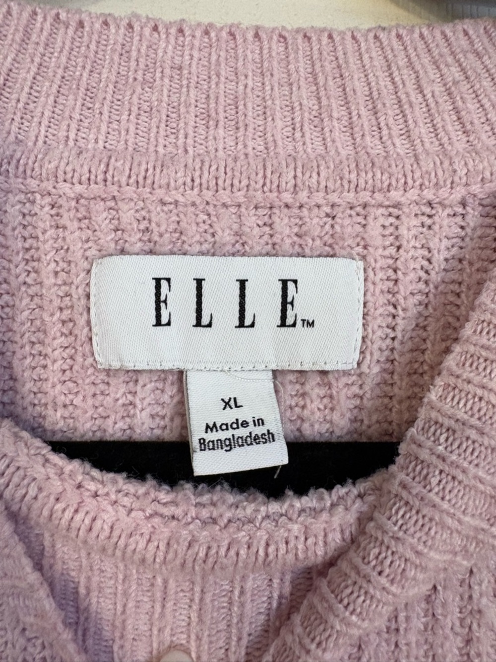 Plus Size Striped Pink & Purple Sweater - Picture 3 of 3